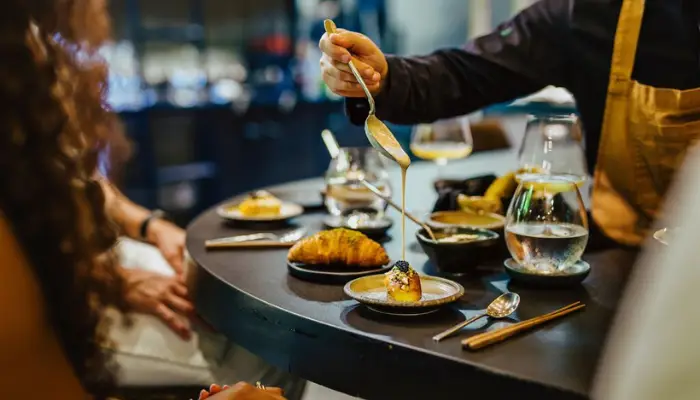 Elegant table setting for a private culinary event in Panama
